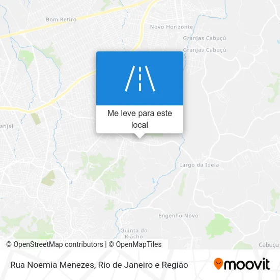 Rua Noemia Menezes mapa