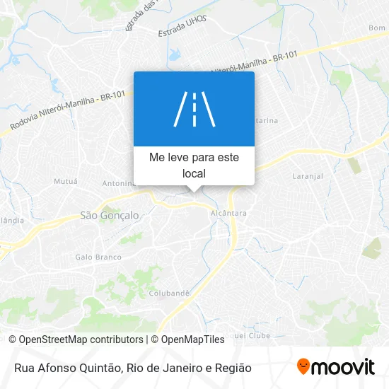 Rua Afonso Quintão mapa