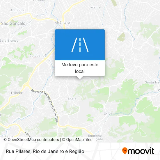 Rua Pilares mapa