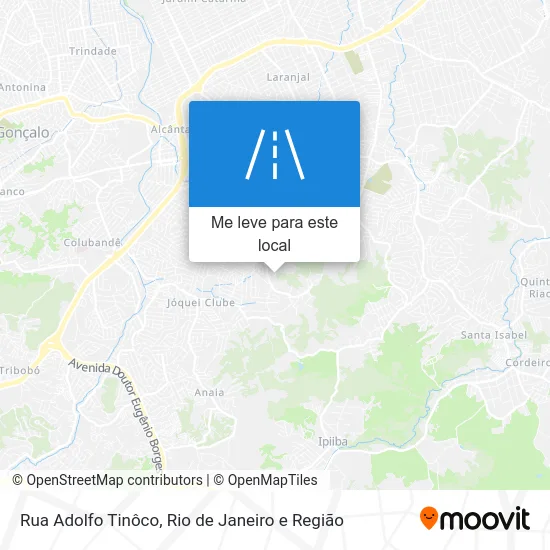 Rua Adolfo Tinôco mapa