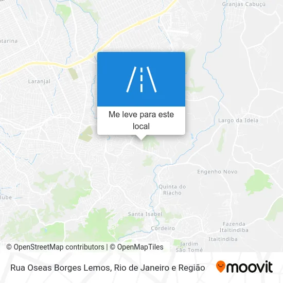 Rua Oseas Borges Lemos mapa