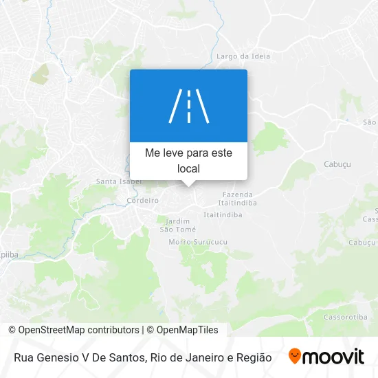 Rua Genesio V De Santos mapa