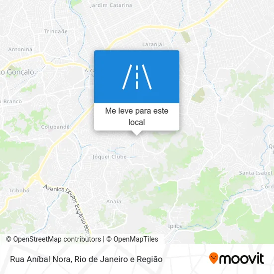 Rua Aníbal Nora mapa