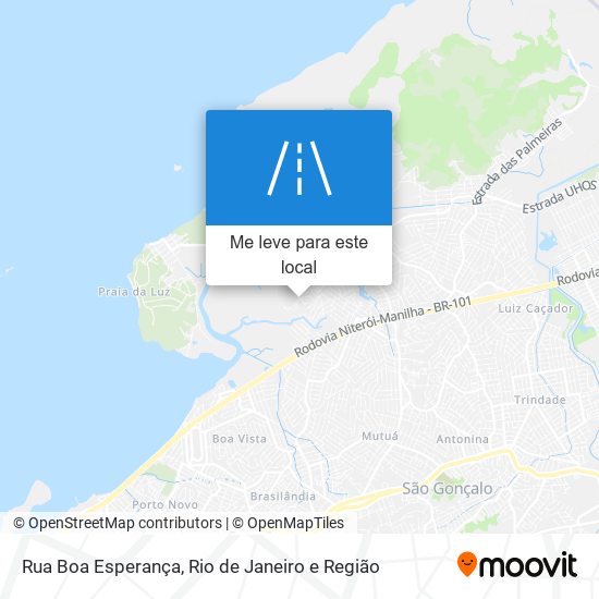 Rua Boa Esperança mapa