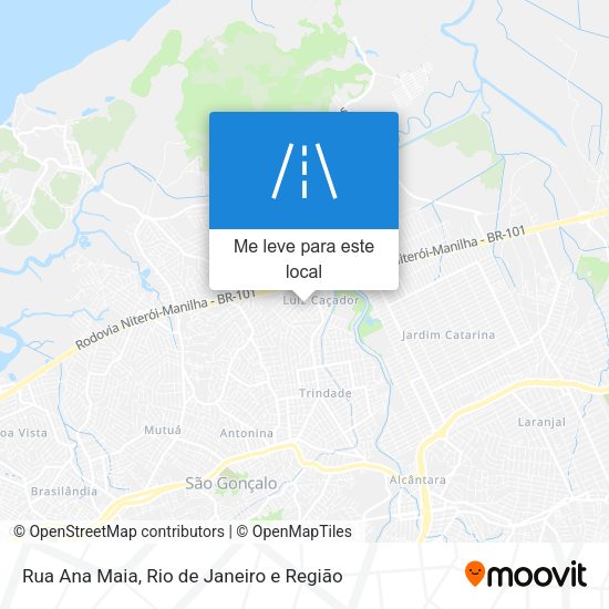 Rua Ana Maia mapa