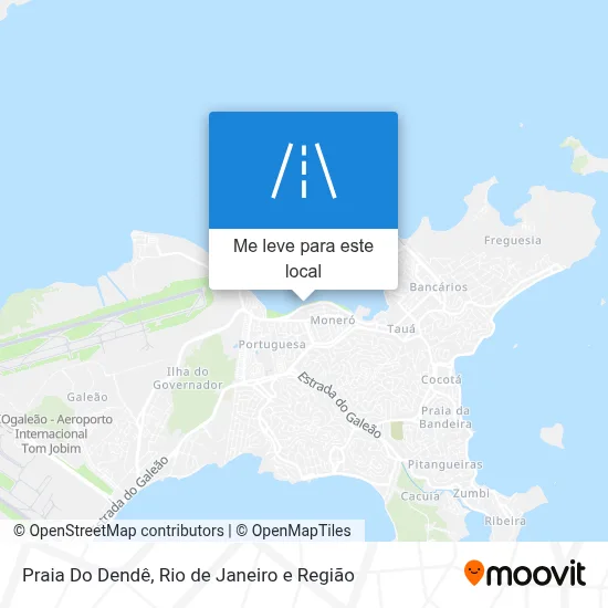 Praia Do Dendê mapa