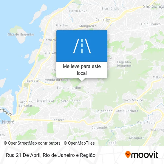 Rua 21 De Abril mapa