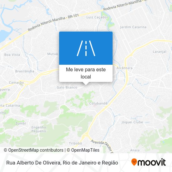 Rua Alberto De Oliveira mapa