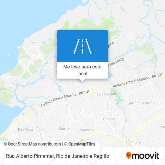 Rua Alberto Pimentel mapa