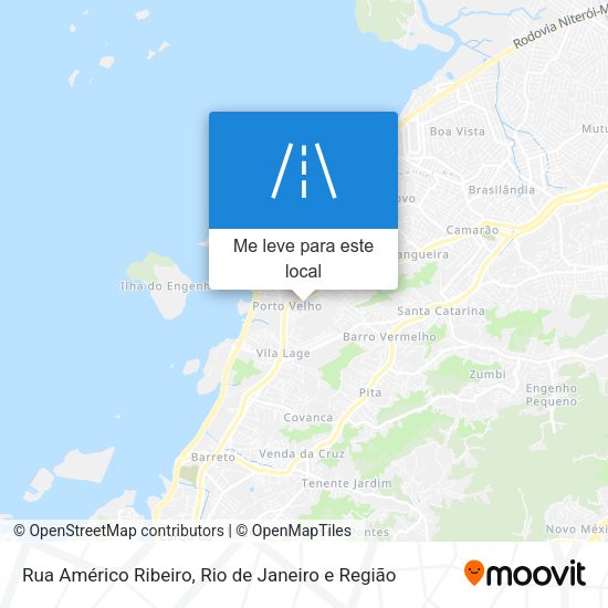 Rua Américo Ribeiro mapa