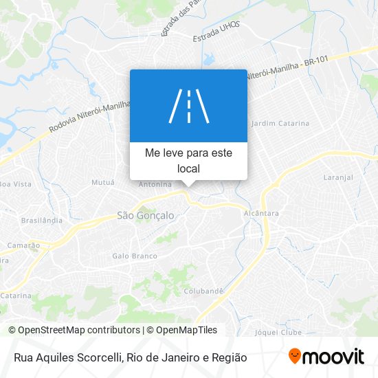 Rua Aquiles Scorcelli mapa