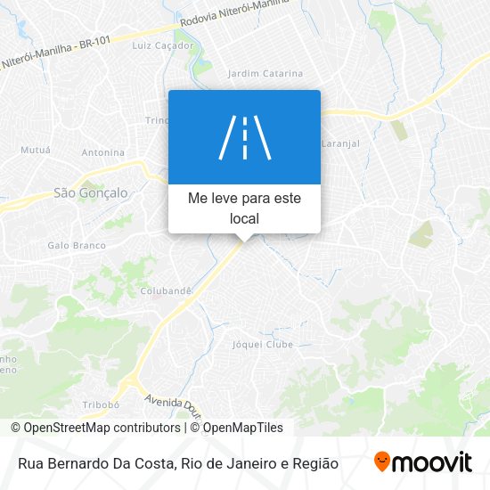 Rua Bernardo Da Costa mapa