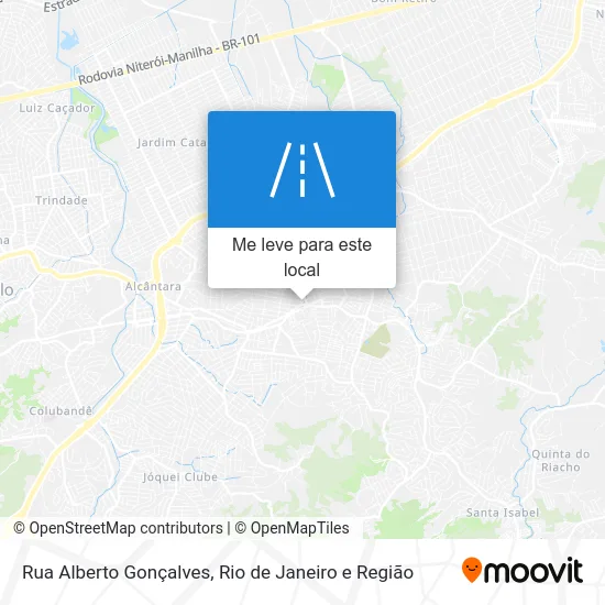 Rua Alberto Gonçalves mapa