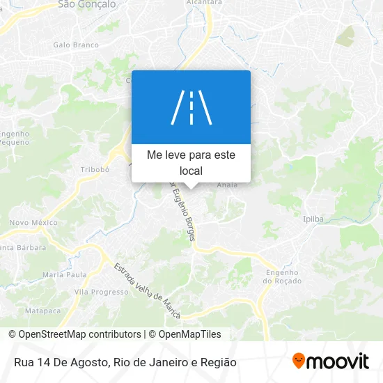 Rua 14 De Agosto mapa