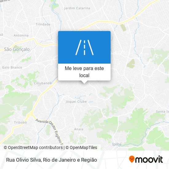 Rua Olivio Silva mapa