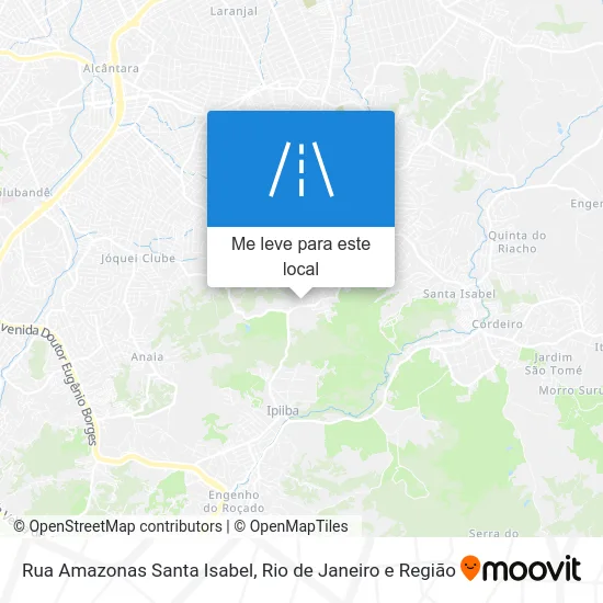 Rua Amazonas Santa Isabel mapa