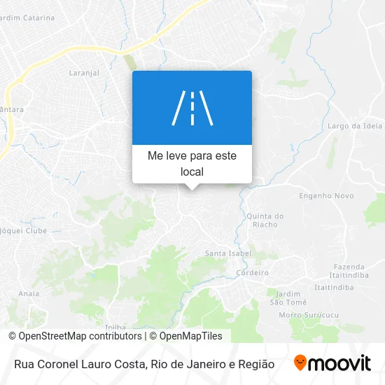 Rua Coronel Lauro Costa mapa