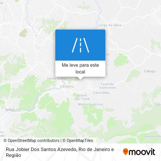 Rua Jobier Dos Santos Azevedo mapa