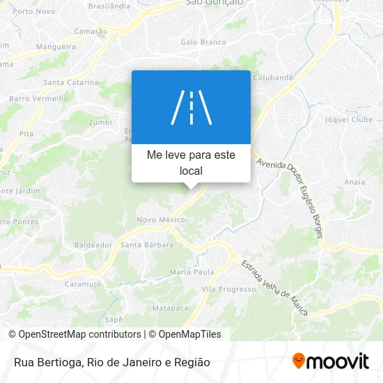 Rua Bertioga mapa