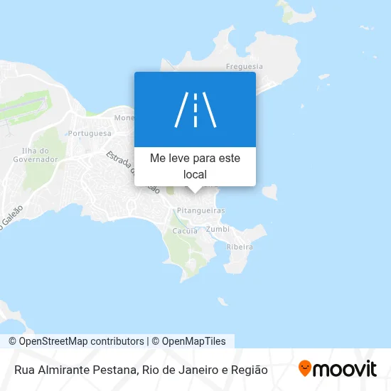Rua Almirante Pestana mapa