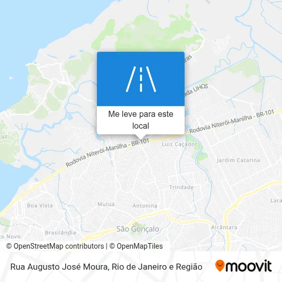 Rua Augusto José Moura mapa