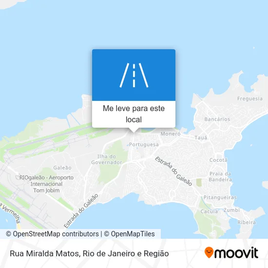 Rua Miralda Matos mapa