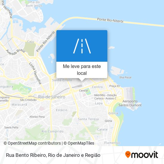 Rua Bento Ribeiro mapa