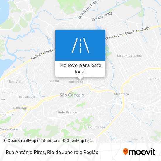 Rua Antônio Pires mapa