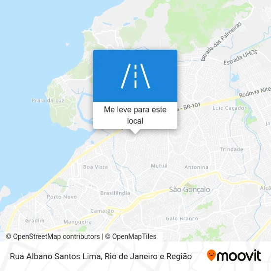 Rua Albano Santos Lima mapa