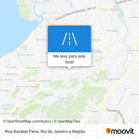 Rua Bacelar Pena mapa