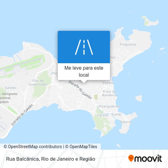 Rua Balcânica mapa
