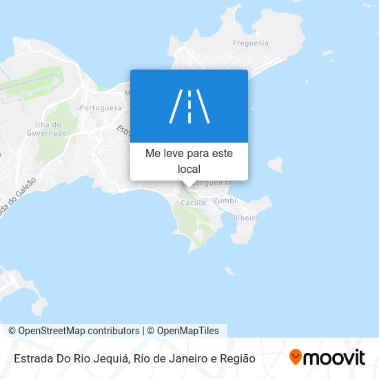 Estrada Do Rio Jequiá mapa