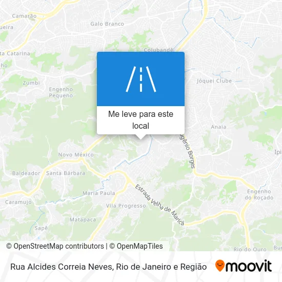 Rua Alcides Correia Neves mapa