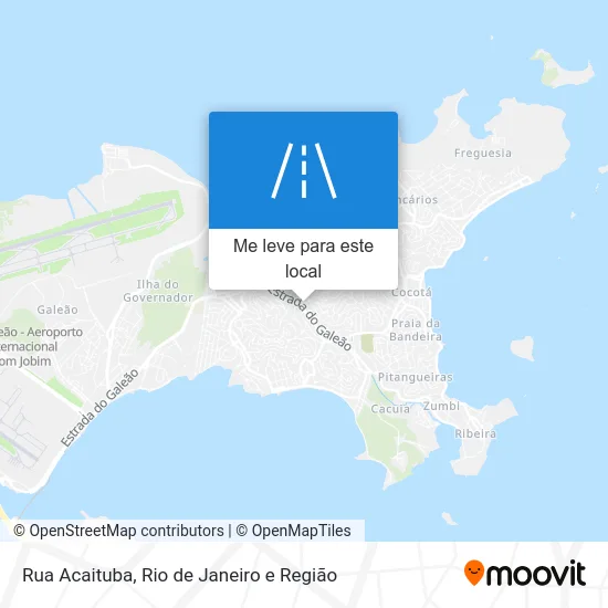 Rua Acaituba mapa