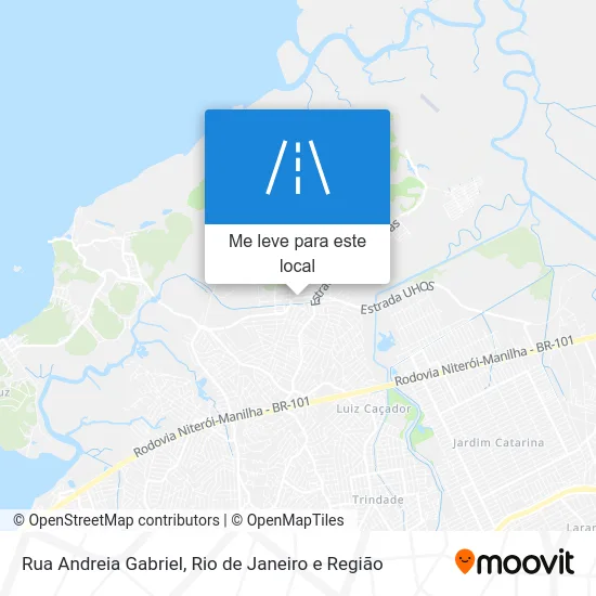 Rua Andreia Gabriel mapa