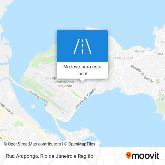 Rua Araponga mapa