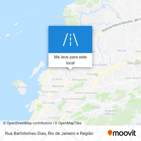 Rua Bartolomeu Dias mapa