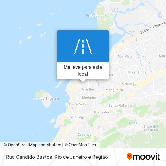 Rua Candido Bastos mapa