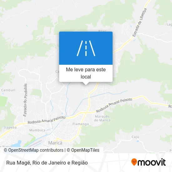 Rua Magé mapa