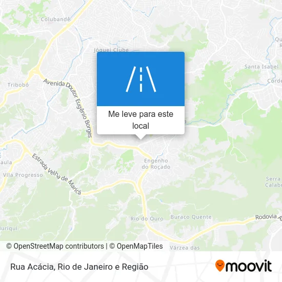 Rua Acácia mapa