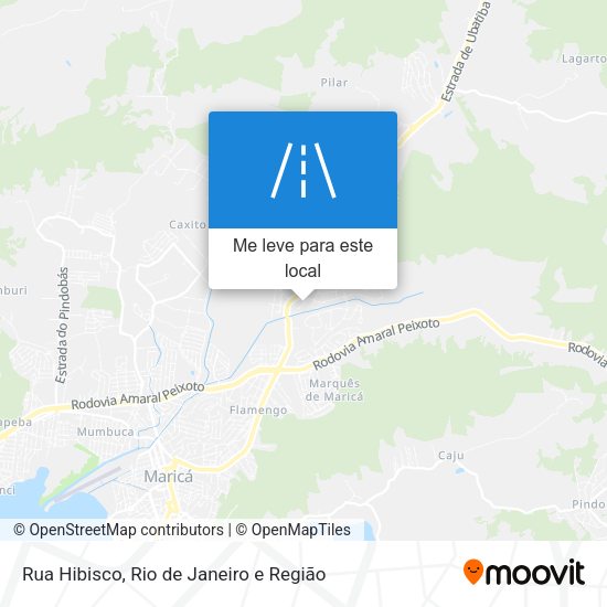 Rua Hibisco mapa