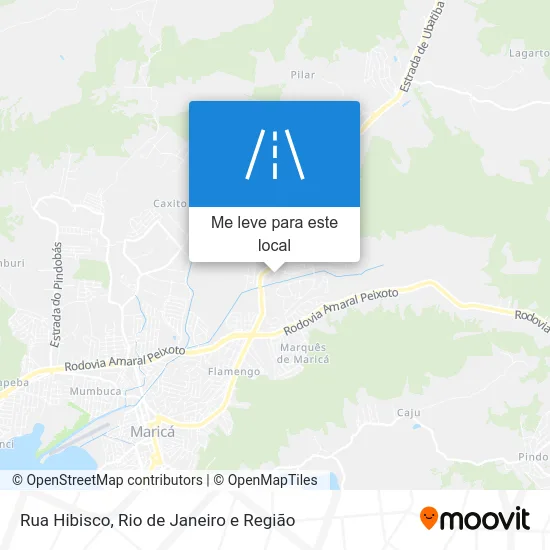Rua Hibisco mapa