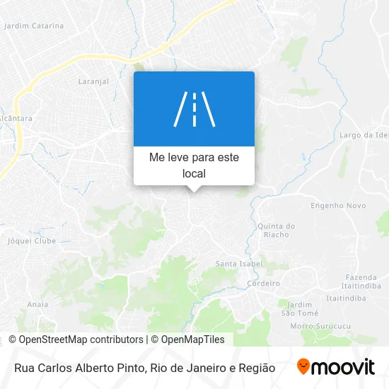 Rua Carlos Alberto Pinto mapa