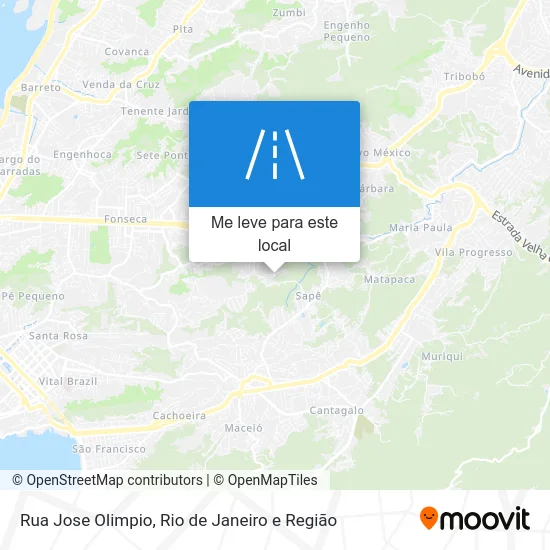 Rua Jose Olimpio mapa