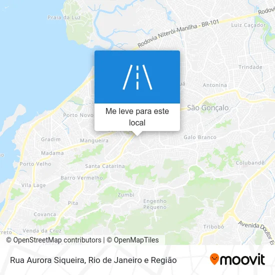 Rua Aurora Siqueira mapa