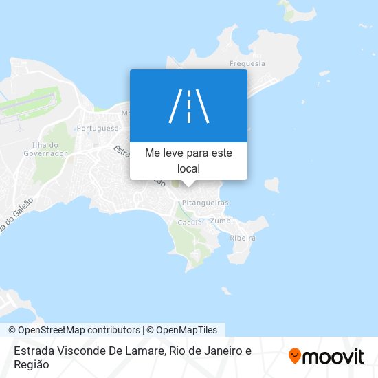 Estrada Visconde De Lamare mapa