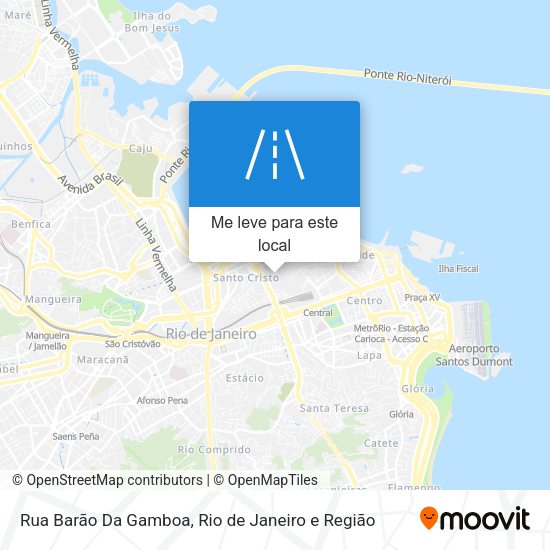 Rua Barão Da Gamboa mapa