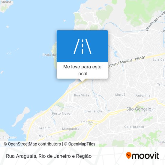 Rua Araguaia mapa