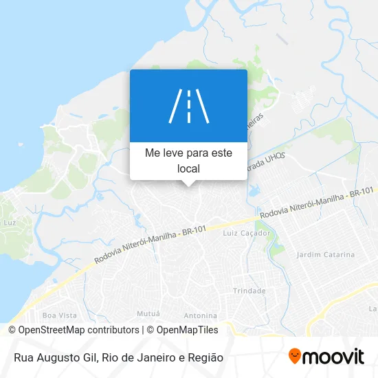 Rua Augusto Gil mapa