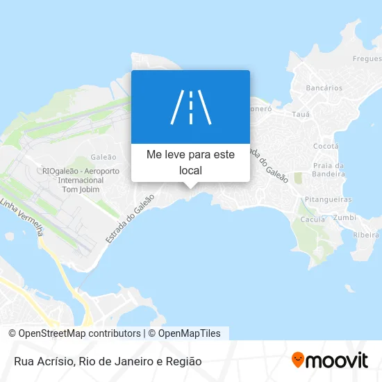 Rua Acrísio mapa